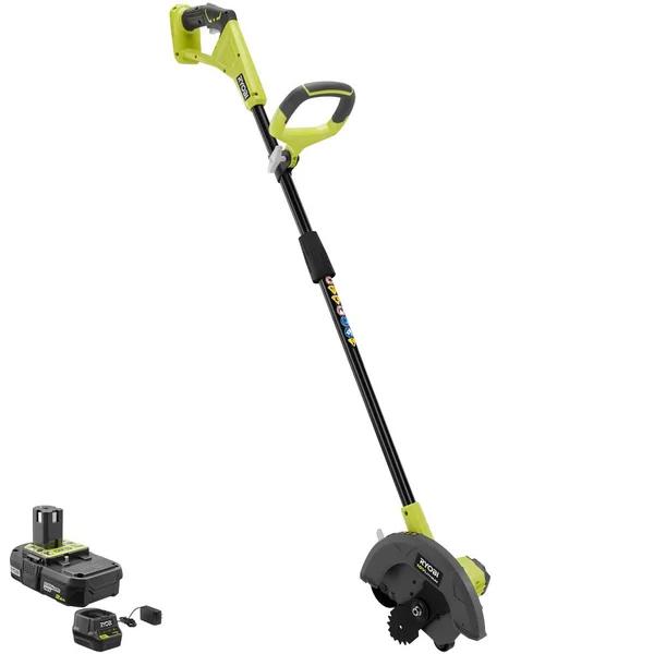 RYOBI ONE+ 18V Cordless Edger with 2.0 Ah Battery and Charger Included