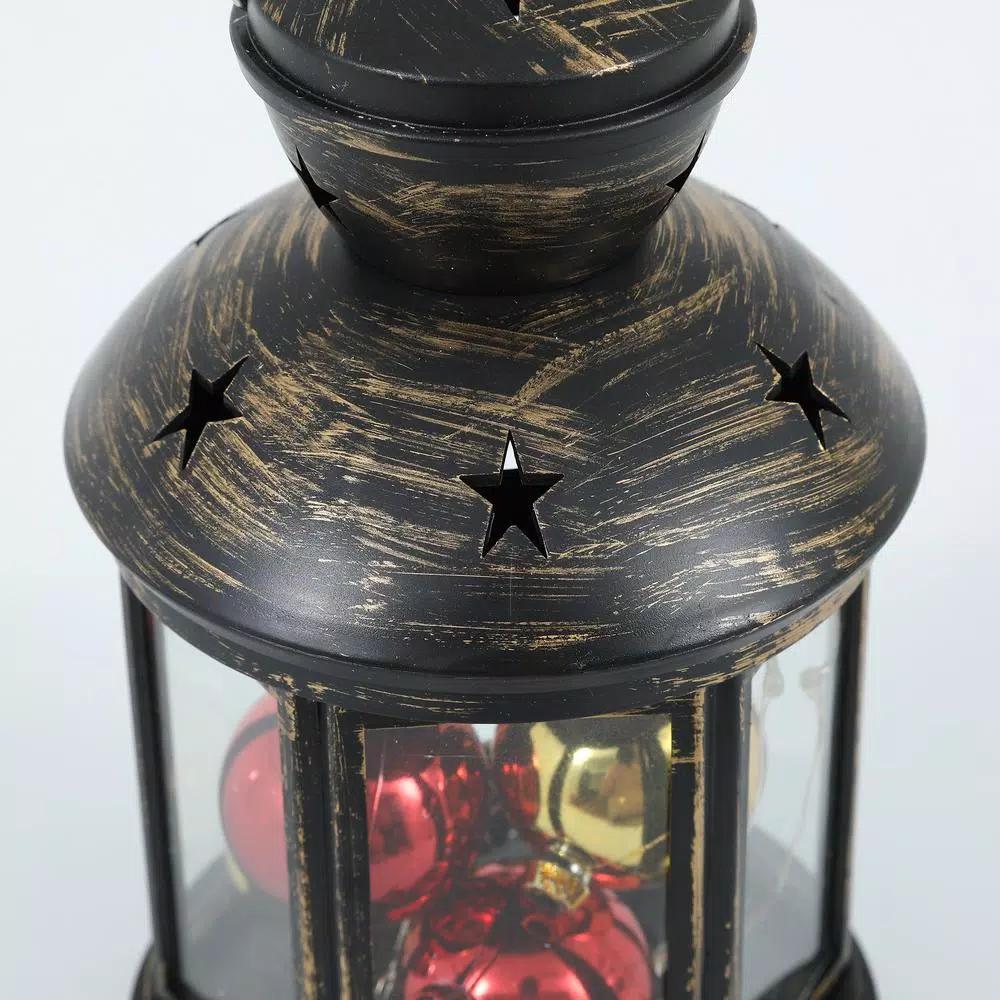Winsome House 10-Light RGB Color Changing LED Holiday Lantern with Ornaments
