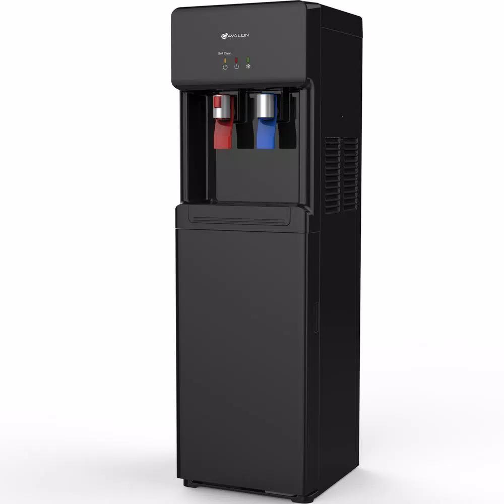 Avalon Self-Cleaning Bottleless Water Cooler Dispenser with Hot/Cold Water, Black