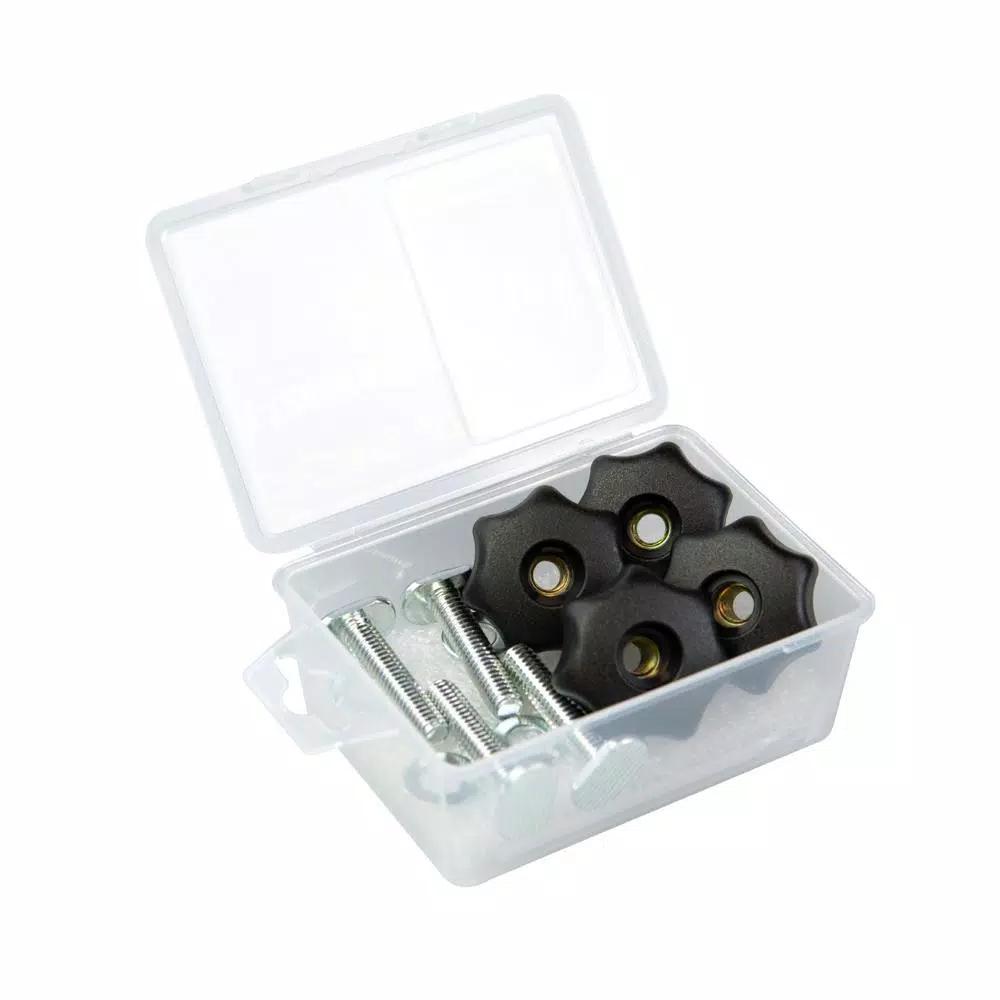 POWERTEC 7-Star T-Track Knob Kit with 1/4 in.-20 Threaded Knobs, Bolts, and Washers (Set of 4)