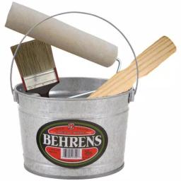 Behrens 5 Qt. Galvanized Steel Utility Pail, Silver Metal Bucket with Capacity Markings thumbnail 2