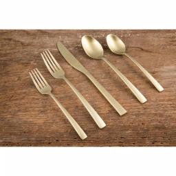 Fiesta Spark Champagne Satin 20-Piece Flatware Set, Service for 4, 18/0 Stainless Steel thumbnail 3