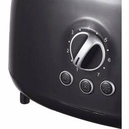 Brentwood Appliances TS-270BK Retro 2-Slice Extra-Wide Slot Toaster, Black thumbnail 2