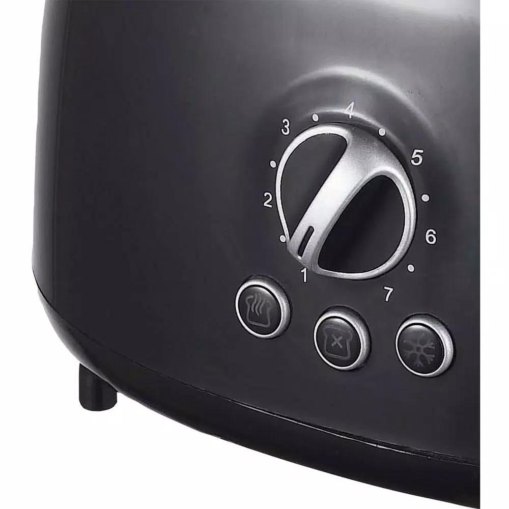 Brentwood Appliances TS-270BK Retro 2-Slice Extra-Wide Slot Toaster, Black