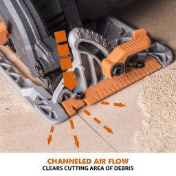 Evolution Power Tools Evolution R185CCS 15 Amp 7-1/4 in. Multi-Material Circular Saw with LED Light and Electric Brake thumbnail 14