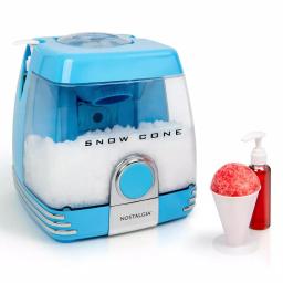 Nostalgia Blue Countertop Snow Cone Machine with 240 oz. Capacity and Stainless Steel Blades thumbnail 2