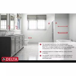 Delta Grandover SpotShield Brushed Nickel Towel Ring thumbnail 7