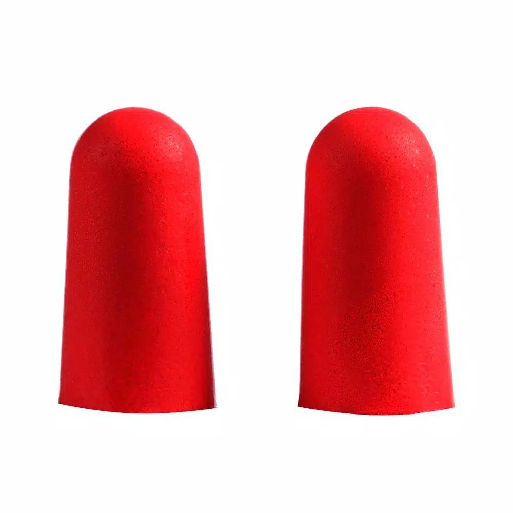 Milwaukee Safety Glasses with Clear Lenses and 10 Pairs of Red Disposable Earplugs