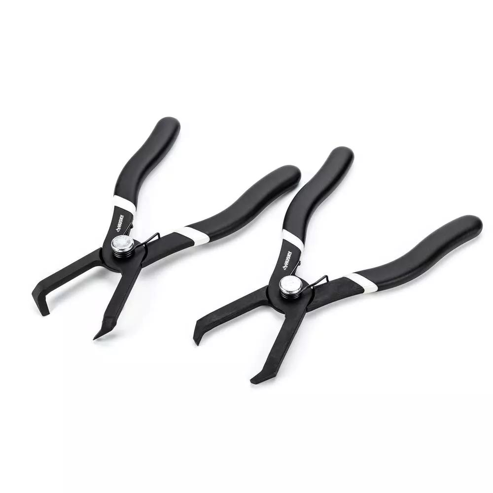 Husky Push Pin Pliers Set, 2-Piece Offset Tool Kit