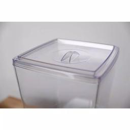 Basicwise Stackable Juice and Water Beverage Dispenser Set, 2-Piece Clear Plastic Serveware thumbnail 5