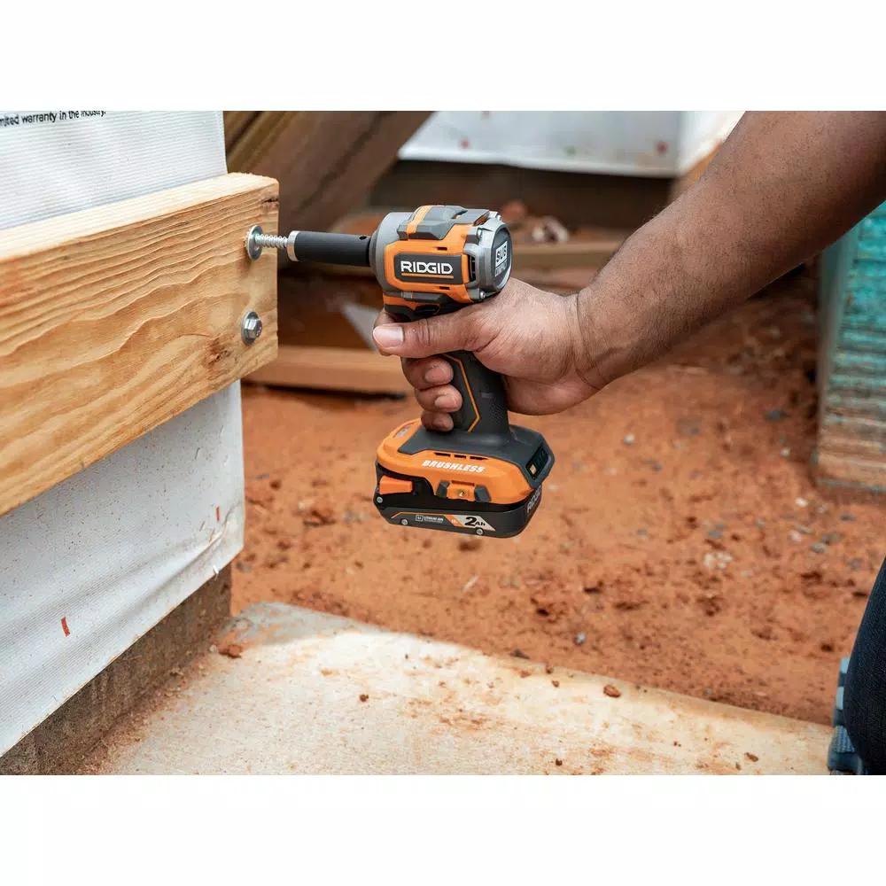 RIDGID 18V 2.0 Ah Compact Lithium-Ion Battery 2-Pack