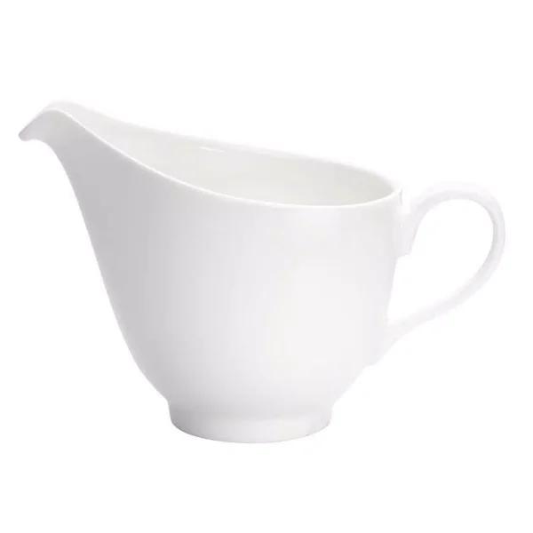 Oneida Sant'Andrea Tenor 8.5 oz. White Porcelain High Alumina Handled Creamers, Set of 36