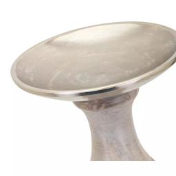 IMAX Trisha Yearwood Nightingale Mango Wood Hurricane Candle Holder Set of 3, Gray thumbnail 7
