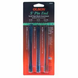 Olson Saw 3/0 x 5 in. High Carbon Steel Jewelers Saw Blades, 61 TPI, Plain End (144-Pack) thumbnail 2