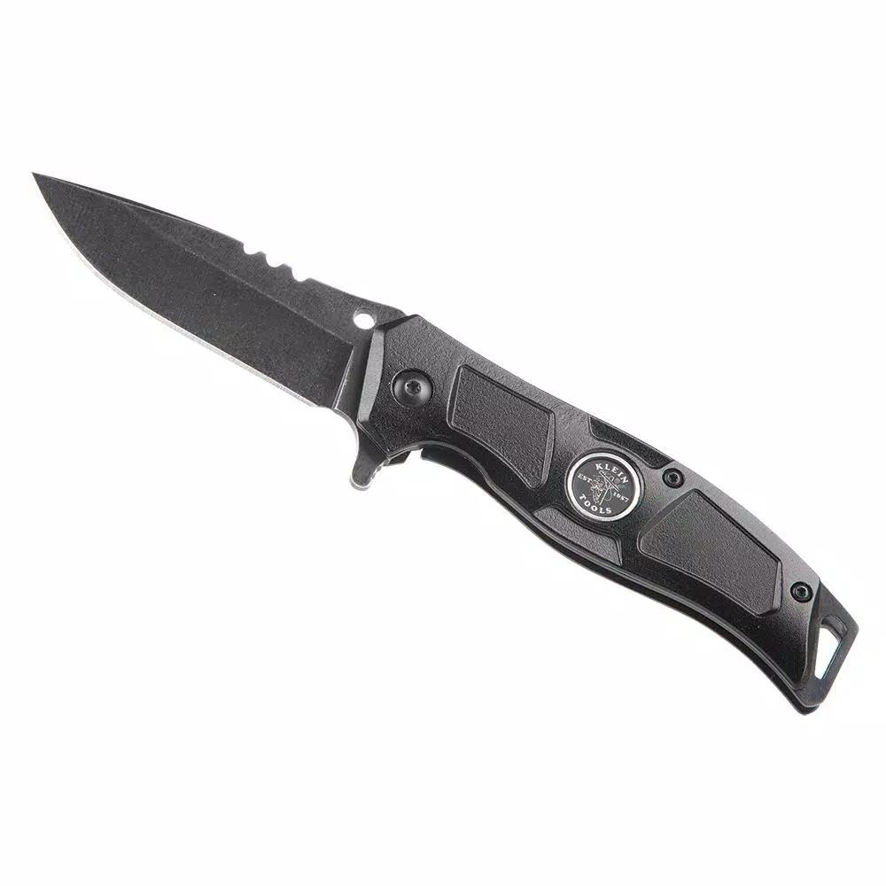 Klein Tools Electrician's Pocket Knife with Stainless Steel Drop Point Blade