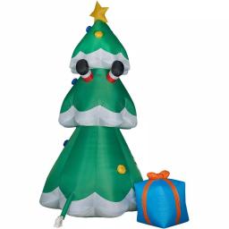 Fraser Hill Farm 20 ft. Christmas Tree Inflatable with Santa and Gifts, Pre-lit Outdoor Holiday Decoration thumbnail 7