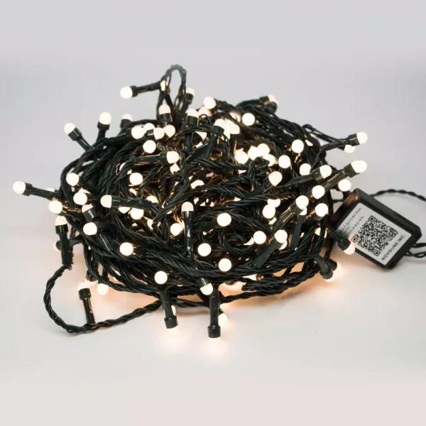 Novolink 8mm Mini Globe LED String Lights, Warm White, 200 Count, Smart App Control