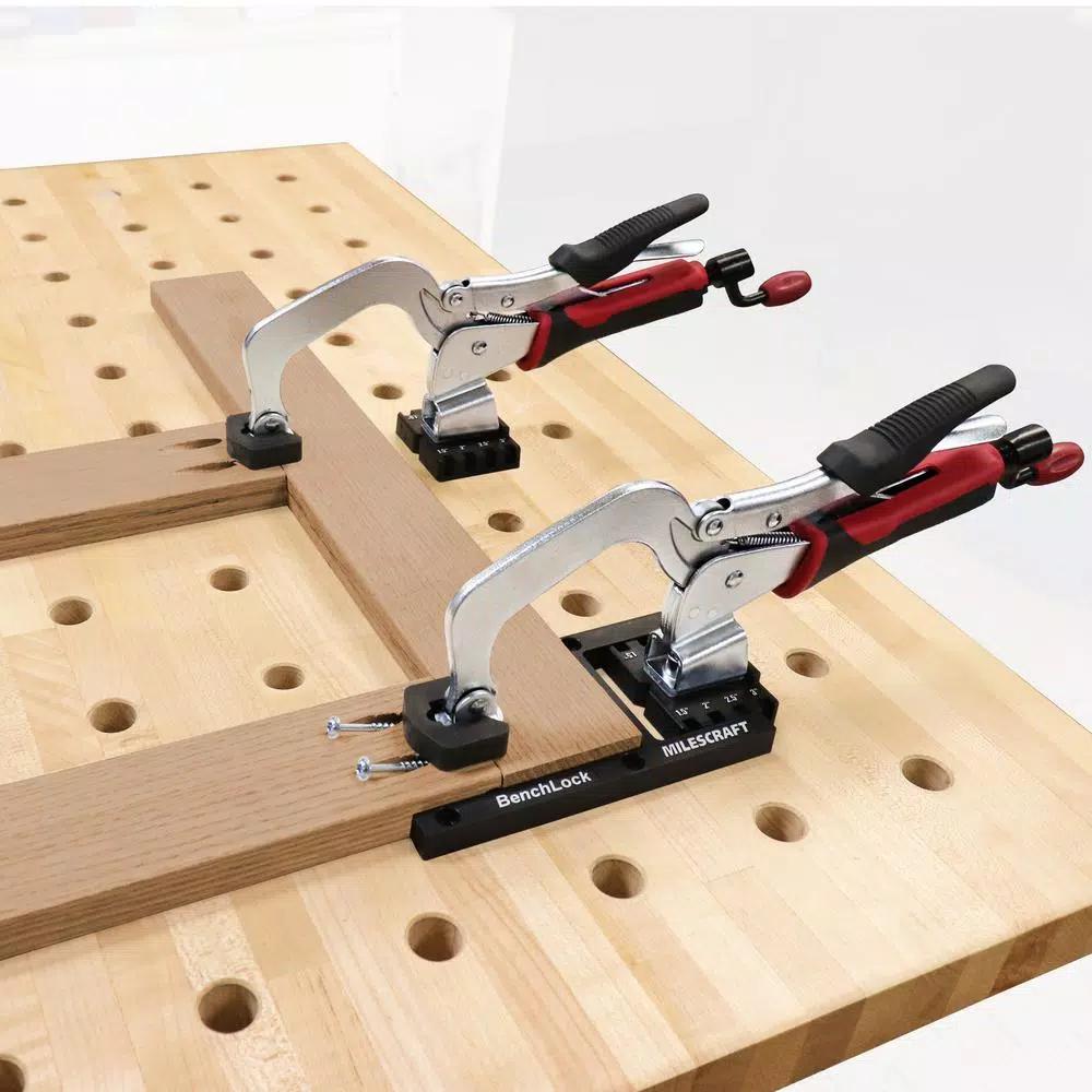 Milescraft 3 in. Bench Clamp and Attachment Set for Pocket Hole Assembly