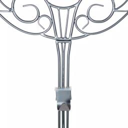 Village Lighting Company 19 in. Silver Antler Adjustable Wreath Hanger, Durable Wrought Iron thumbnail 4