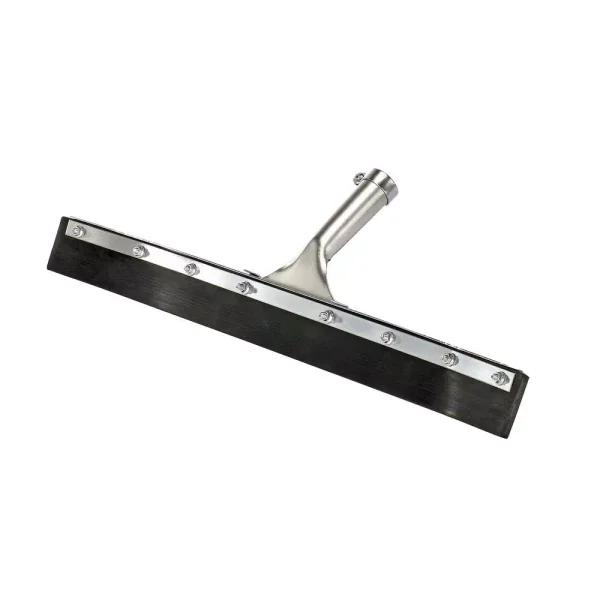 Alpine Industries 24 in. Heavy-Duty Curved Floor Squeegee, Steel Frame, Black