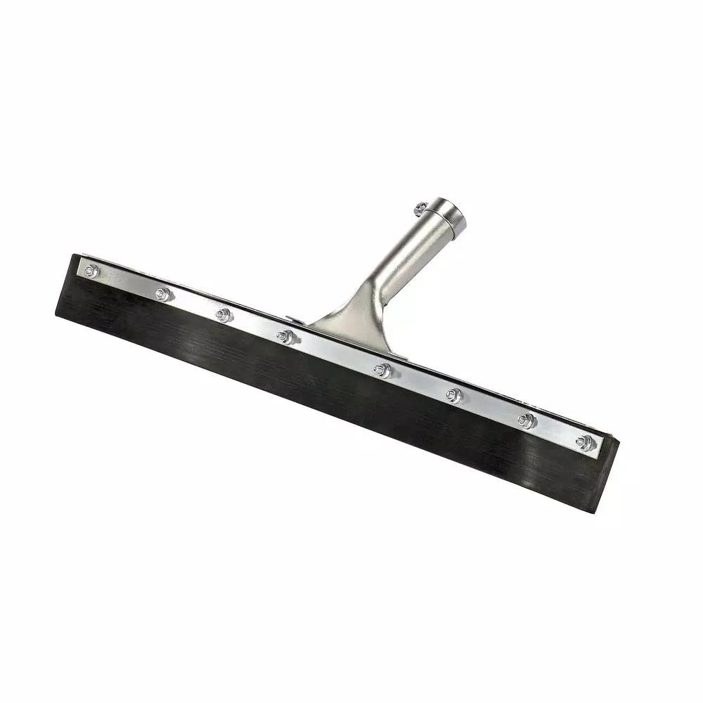 Alpine Industries 24 in. Heavy-Duty Curved Floor Squeegee, Steel Frame, Black