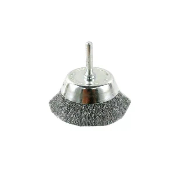 Avanti PRO 3 in. Steel Wire Cup Brush with 1/4 in. Shank
