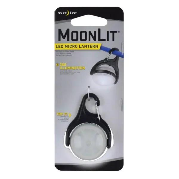 Nite Ize MoonLit LED Micro Lantern - Compact Water-Resistant Carabiner Clip Light