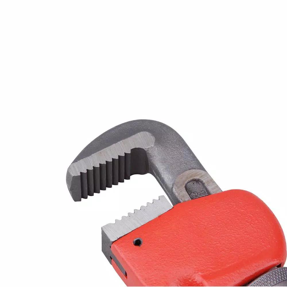 Steel Core Heavy-Duty Adjustable Pipe Wrench Set, 4-Piece