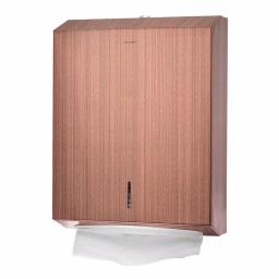 Alpine Industries Rose Gold Stainless Steel C-Fold and Multi-Fold Paper Towel Dispenser thumbnail 1