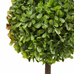 Pure Garden 11.5 in. Faux Boxwood Topiary Arrangements with Decorative Pots, Set of 3 thumbnail 3