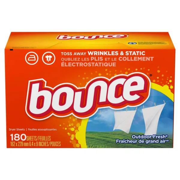 Bounce Outdoor Fresh Dryer Sheets, 180-Count (2-Pack, 360 Sheets Total)