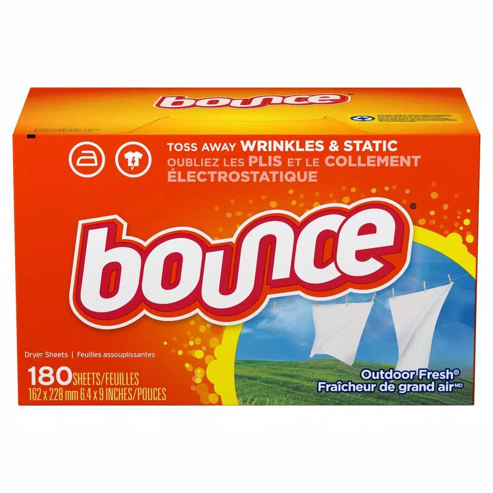 Bounce Outdoor Fresh Dryer Sheets, 180-Count (2-Pack, 360 Sheets Total)