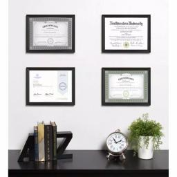 DesignOvation Design Ovation Cornell 8.5 x 11 in. Black Document Picture Frame Set of 4 thumbnail 6