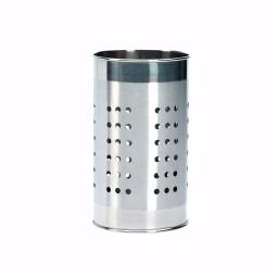 Basic Essentials 7-Piece Stainless Steel Kitchen Utensil Set with Organization Tub thumbnail 8