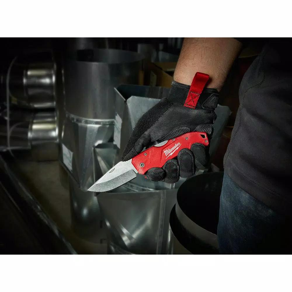 Milwaukee 3 in. Lockback Pocket Knife with Stainless Steel Blade