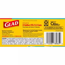 Glad OdorShield Small Trash Bags, 4 Gal, Fresh Clean Scent, Quick-Tie, 26-Count (2-Pack) thumbnail 8