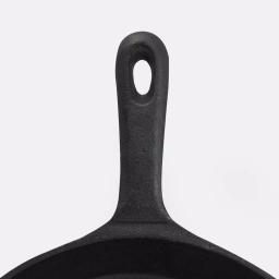 ExcelSteel 7 in. Cast Iron Skillet, Black Heavy Duty Non-Stick Pan thumbnail 3