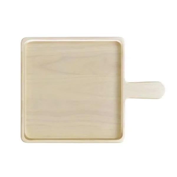 Noritake Hammock Wood 16.5 in. x 12 in. Square Wood Serving Platter, Blonde Finish