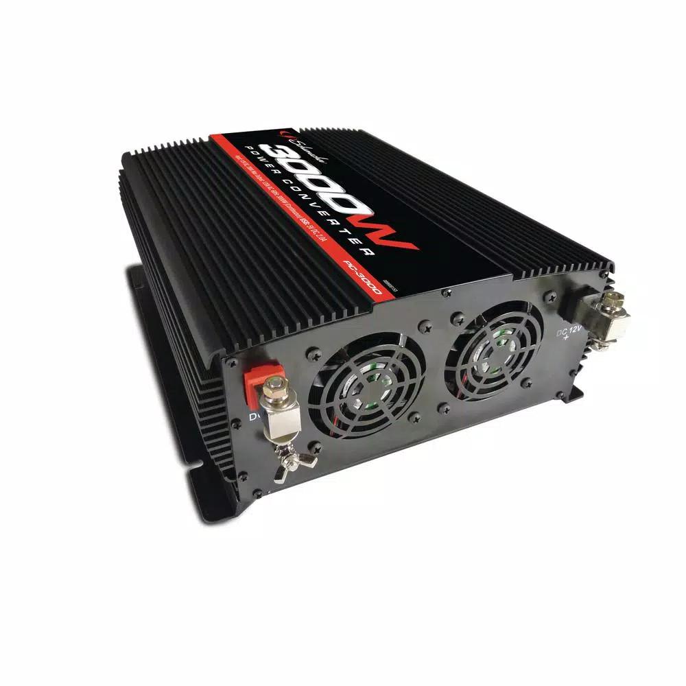 Schumacher 3000W 12V to 120V AC Power Inverter, 6000W Peak, 4 AC Outlets & 2 USB Ports