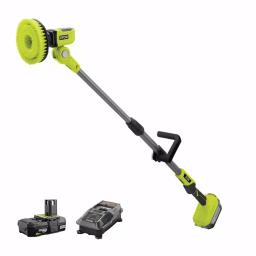 RYOBI 18V ONE+ Telescoping Power Scrubber Kit with 2.0 Ah Battery and Charger thumbnail 1