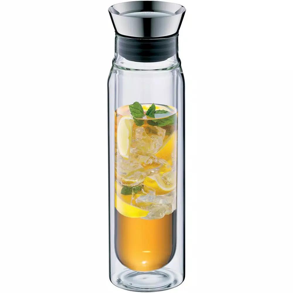 alfi .8 Qt. Double-Wall Borosilicate Glass Carafe with Stainless Steel Lid