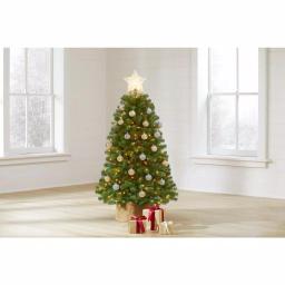 Home Accents Holiday 4.5 ft North Valley Spruce Artificial Christmas Tree with 200 Warm White Mini Lights thumbnail 2