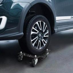 Pentagon Tool Premium Steel Car Tire Dolly 2-Pack, 1500 lb Capacity per Skate thumbnail 6