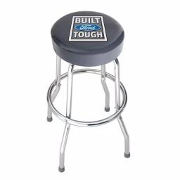 Plasticolor Built Ford Tough Officially Licensed Garage Shop Stool with Chrome Steel Frame thumbnail 1