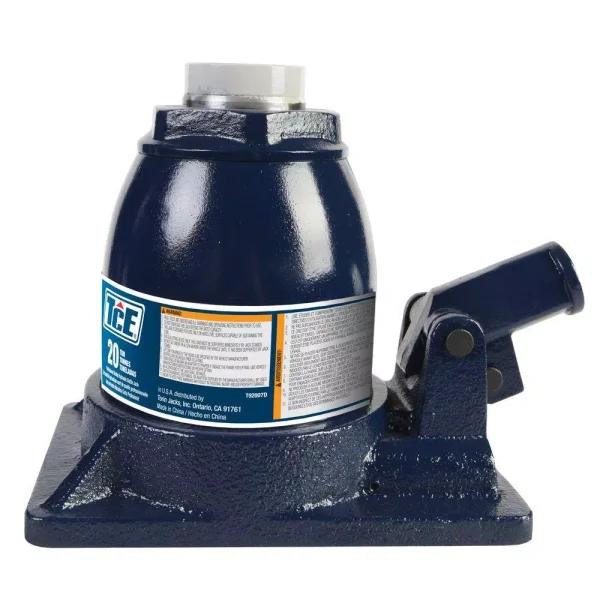 TCE 20-Ton Stubby Professional Hydraulic Bottle Jack, Low Profile Steel Lifting Tool