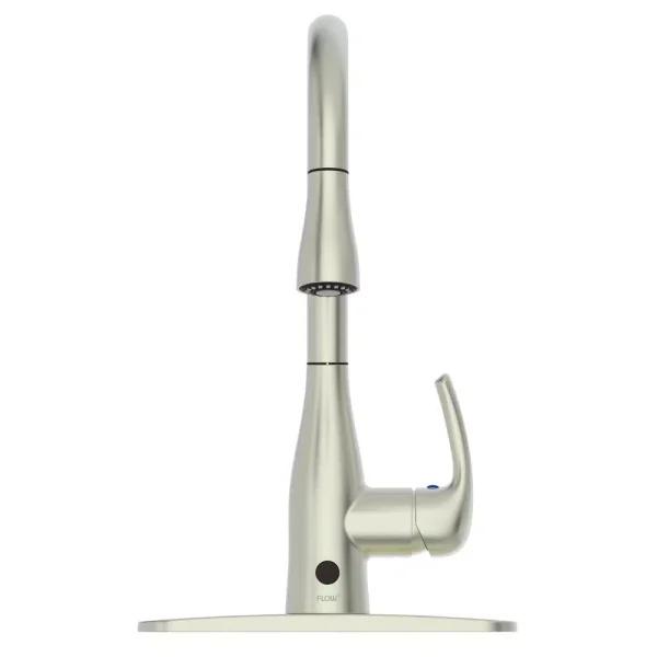 Flow Series Motion Activated Single-Handle Pull-Down Kitchen Faucet, Brushed Nickel