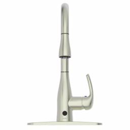 Flow Series Motion Activated Single-Handle Pull-Down Kitchen Faucet, Brushed Nickel thumbnail 1