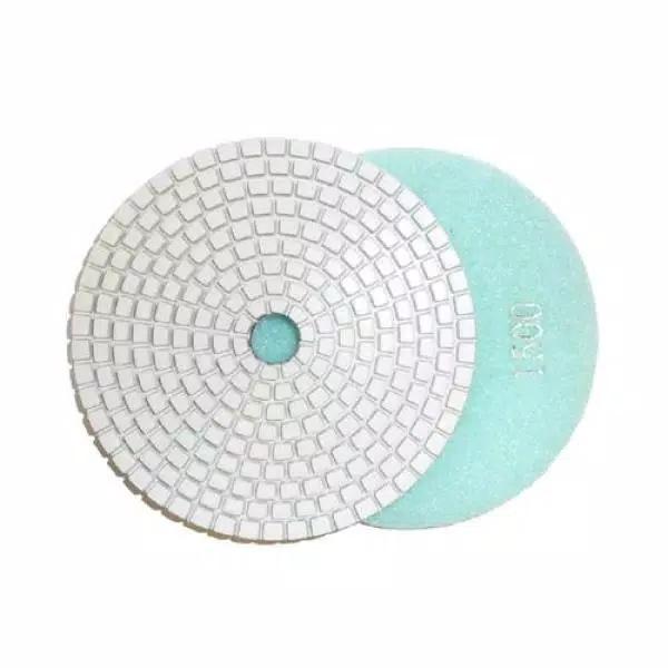Toolocity JHX 5 in. Dry/Wet Diamond Polishing Pad Set with Semi-Rigid Back Holder for Concrete and Granite