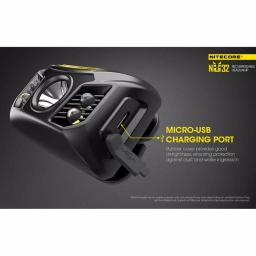 NITECORE NU32 USB Rechargeable LED Headlamp, 550 Lumens, Red Light & High CRI Auxiliary LEDs thumbnail 4