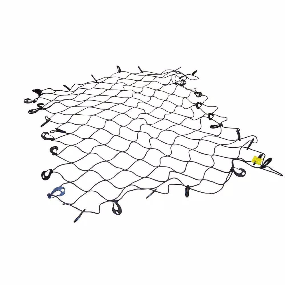 Erickson 72 in. x 96 in. Pickup Truck Cargo Net with 32 Hooks and Storage Bag